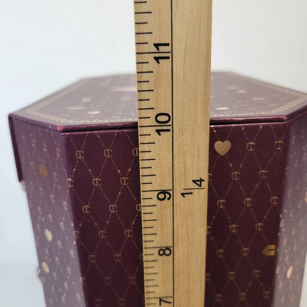 Charlotte Tilbury Advent Calendar 2023 Empty Jewelry Box Burgundy Gold Glam